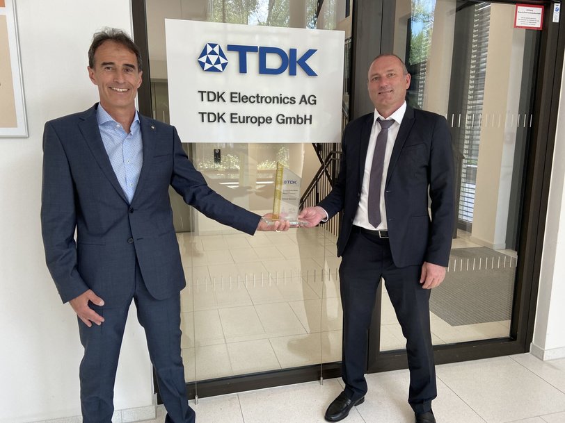 TDK honours Rutronik with the European Distribution Award 2019 in gold